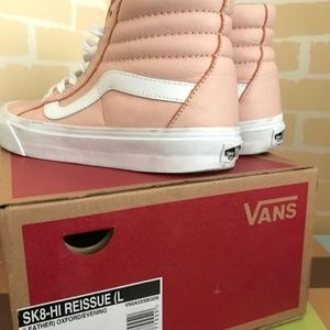 VANS LEATHER SK8-HI REISSUE SHOES